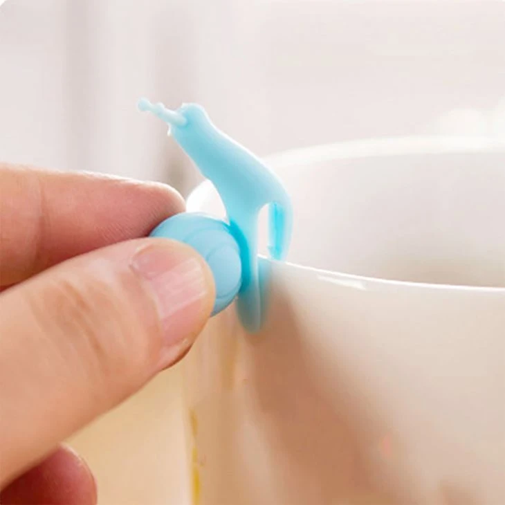 Cute Snail Shape Silicone Tea Bag Holder Cup Mug Candy Colors Gift Set