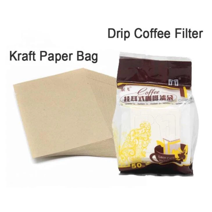 Combination Coffee Filter Bags And Kraft Paper Coffee Bag,Portable Office Travel Drip Coffee Filters Tools Set
